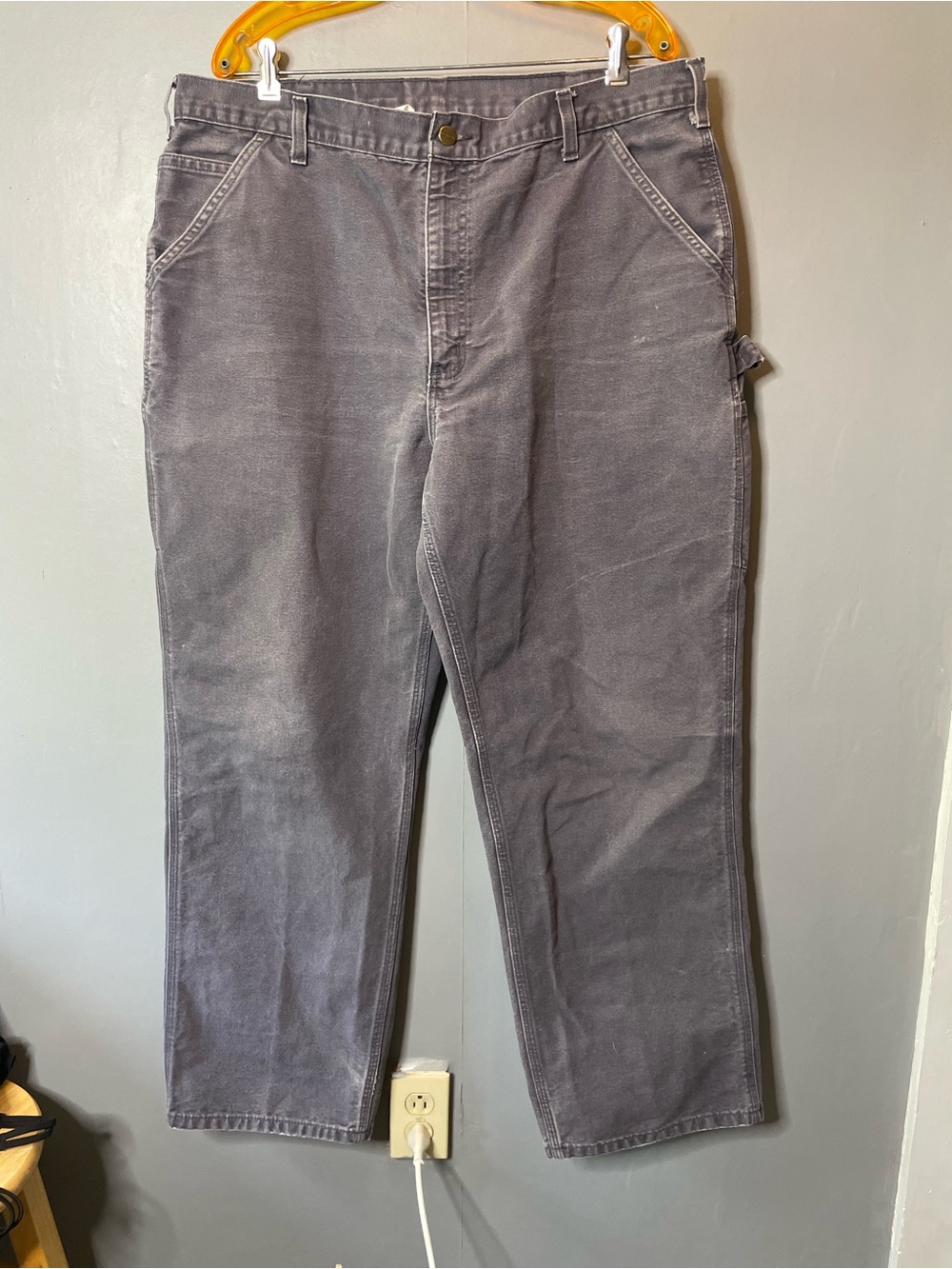 Carhartt B11 Dungaree Fit 40x32‎ Faded Charcoal Mens Work Pants Utility